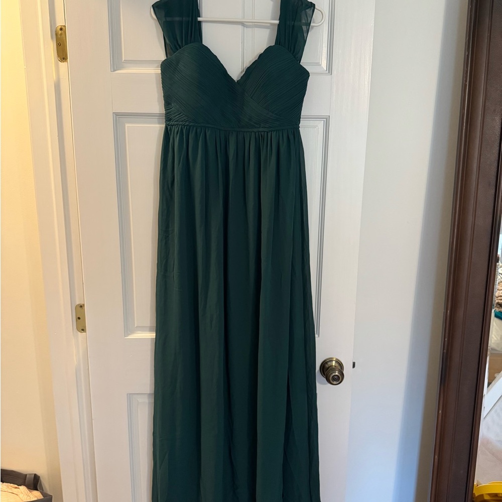 Elegant Green Evening Gown (Maternity)